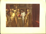 Lebedew, Klawdi Wassiljewitsch - Die Krönungszeremonie des Zaren Nikolaus II. Die Eucharistie