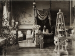 Unbekannter Fotograf - Die Ausstellung der Fabergé Kollektion aus dem Bsitz des russischen Kaiserhauses im Dervis-Palast in St. Petersburg, März 1902