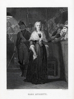 Unbekannter Künstler - Marie Antoinette auf dem Weg zum revolutionären Tribunal