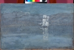 Lewitan, Isaak Iljitsch - Landschaft mit Segelboot
