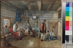 Kolmann (Kollmann), Karl Iwanowitsch - In einem Dorfhaus