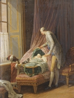 Lépicié, Nicolas Bernard - Ludwig Philipp II. Joseph, Herzog von Orléans (1747-1793) an der Wiege