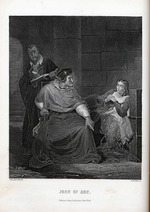 Delaroche, Paul, (nach) - Johanna von Orleans vor dem Kardinal von Winchester