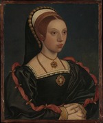 Holbein, Hans, der Jüngere, Werkstatt - Porträt einer jungen Dame (Catherine Howard)