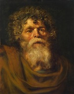 Rubens, Pieter Paul - Kopf eines alten Mannes. Studie für Die Dornenkrönung Christi (Ecce Homo)