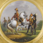 Beloussow, Lew Alexandrowitsch - Oberoffizier und Unteroffizier des Leibgarde-Husaren-Regiments