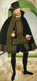 Cranach, Lucas, der Jüngere - Porträt von Kurfürst August von Sachsen (1526-1586)