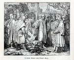 Unbekannter Künstler - Luther verbrennt die päpstliche Bulle