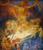 Mucha, Alfons Marie - Apotheose. Das Slawentum für die Menschheit (Gemäldezyklus Das Slawische Epos)