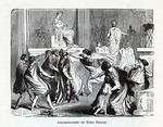 Unbekannter Künstler - Die Ermordung Königs Philipp II. von Makedonien