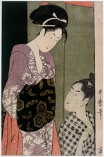 Utamaro, Kitagawa - Das Moskitonetz
