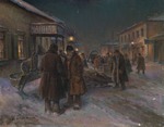 Balunin, Michail Abramowitsch - Vor einem Teehaus