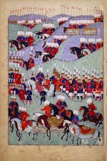 Unbekannter Künstler - Trauerprozession Sultans Süleyman des Prächtigen (Geschichte Sultans Süleyman)