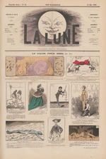 Gill, André - Le salon pour rire, 13 Mai 1866. La Lune, 2. 1866, Nr. 10