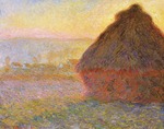 Monet, Claude - Getreideschober (Sonnenuntergang)