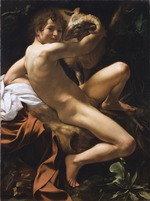Caravaggio, Michelangelo - Johannes der Täufer (Knabe mit Widder)