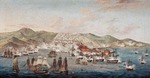 Unbekannter Künstler - Beschuss Algiers durch britische und niederländische Schiffe am 27. August 1816