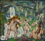 Cézanne, Paul - Drei badende Frauen