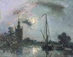 Jongkind, Johan Barthold - Mondschein bei Overschie