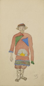 Maljutin, Sergei Wassiljewitsch - Kostümentwurf zur Oper Schneeflöckchen von N. Rimski-Korsakow