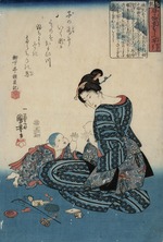 Kuniyoshi, Utagawa - Mutter mit Kind