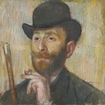 Degas, Edgar - Porträt von Maler Zakar Zakarian (1849-1923)
