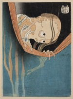 Hokusai, Katsushika - Totengeist des Kohada Koheiji (aus Hundert Geschichten)