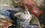 Boldini, Giovanni - Akt mit schwarzen Strümpfen