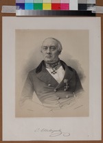 Lithographie W. Bachmann - Porträt von Stepan Petrowitsch Schewyrjow (1806-1864)