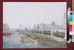 Sadownikow, Wassili Semjonowitsch - Blick auf den Kreml von der Moskworezki-Brücke