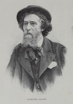 Unbekannter Künstler - Porträt von Schriftsteller Alphonse Daudet (1840-1897)