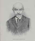 Unbekannter Künstler - Porträt von Schriftsteller Joris-Karl Huysmans (1848-1907)