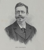 Unbekannter Künstler - Porträt von Schriftsteller Léon Hennique (1850-1935)