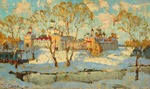 Gorbatow, Konstantin Iwanowitsch - Russisches Kloster im Winter
