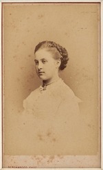 Bergamasco, Charles (Karl) - Porträt von Großfürstin Olga Konstantinowna (1851-1926)