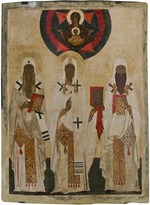 Russische Ikone - Drei Heilige von Rostow: Jesaja, Leontius und Ignatius