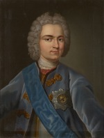 Unbekannter Künstler - Porträt von Gustav Reinhold Graf von Löwenwolde (1693-1758)