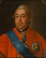 Unbekannter Künstler - Porträt von Graf Roman Illarionowitsch Woronzow (1717-1783)