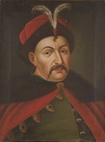 Unbekannter Künstler - Porträt des Hetmans der Kosaken Bohdan Chmelnyzkyj (1595-1657)