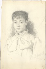 Wasnezow, Viktor Michailowitsch - Porträt der Malerin Maria Jakuntschikowa (1870-1902)