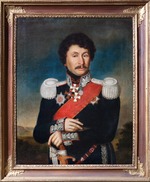 Unbekannter Künstler - Porträt von General Nikolai Wassiljewitsch Ilowajski (1769-1828)