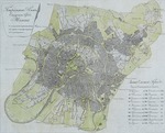 Unbekannter Meister - Der Plan der Hauptstadt Moskau mit der Bezeichnung der verbrannten Häuser