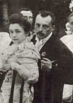Unbekannter Fotograf - Vladimir Dmitriewitsch Nabokov und Elena Iwanowna Rukawischnikowa