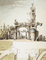 Lwow, Nikolai Alexandrowitsch - Projekt für den Ruinen-Pavillon im Park von Zarskoje Selo