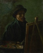 Gogh, Vincent, van - Selbstbildnis vor der Staffelei