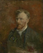 Gogh, Vincent, van - Selbstbildnis mit Glas