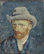 Gogh, Vincent, van - Selbstbildnis mit grauem Filzhut