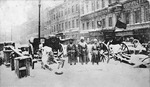 Unbekannter Fotograf - Die Barrikaden am Litejny Prospekt in Petrograd. 27. Februar 1917