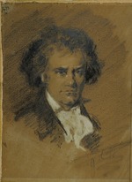 Unbekannter Künstler - Porträt von Ludwig van Beethoven (1770-1827)