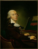 Unbekannter Künstler - Porträt von Komponist Honoré François Marie Langlé (1741-1807)